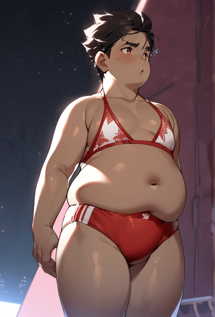 beautiful, ((chubby)), (very short hair),(tomboy), (breast) (pudgy face), (naughty) (high school students) , (plump), ((young)), (androgynous), (boyish), (handsome), (thick), (shota), (overweight), ((by hinahara hajime)), (by daichi kouta), (beefy), (nipples), (cute), (little brat), (naughty brat), (へそ), (ぽっちゃりした体), (shota)