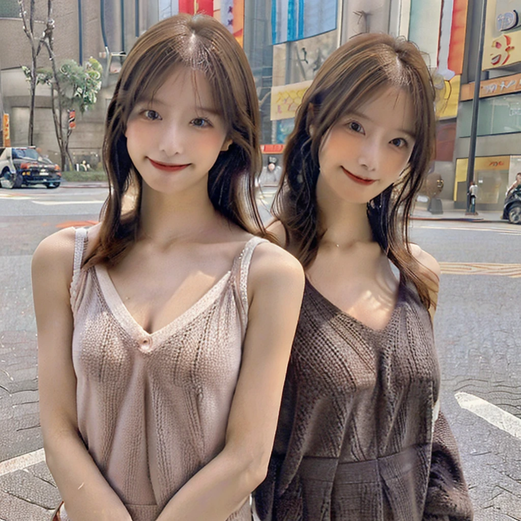 タートルネックのSleevelessセーターを着た日本女性、 (((masterpiece))), ((Highest quality)), ((Intricate details)), (((超Realistic)), irrational solution, The Law of Perspective, Very detailed, Realistic, 1 Girl, ((Big Breasts)), Perfect hands, Finger details, Beautiful and beautiful eyes, Brown eyes,(Sleeveless:1.2),, Detailed Background,, Perfect Eyes, Captivating eyes,  (((from the front)))、Laughter、Moles around the mouth、Knit dress、Bust up shot