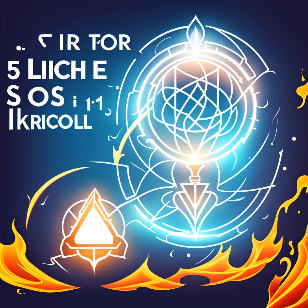 make a {{{logo:1.5}}} for a school app with theme of divine light, torch, knowledge