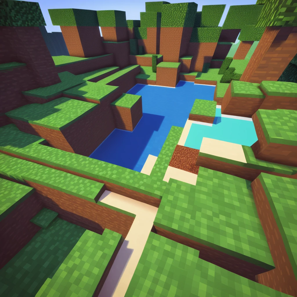 the legend lives on in Minecraft art style