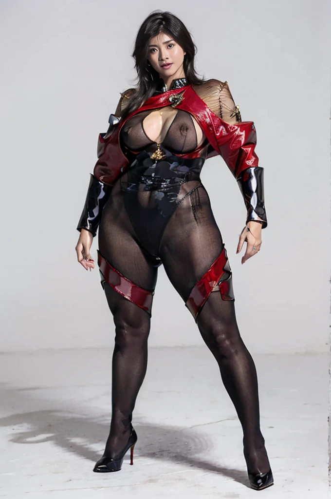 30-year-old Asian female gladiator posing for a photo,Tall and sexy,Sweaty and sweaty,Shiny muscle lines,Sense of Power,Large Breasts,Big buttocks,Mature and charming,Lewd exposure ,Camel toe,nipple,Small brush,NSFW,Release liquid,Wear sexy super high heel boots,The charming and seductive queen,Fighting breath