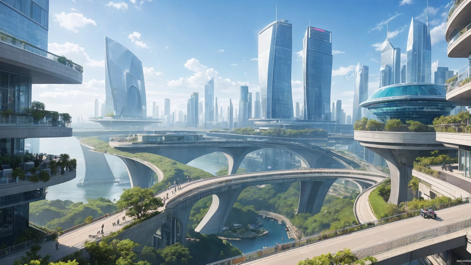 (Best quality,4K,8K,A high resolution,Masterpiece:1.2),Ultra-detailed,(Realistic,Photorealistic,photo-realistic:1.37),Futuristic floating city,Futuristic technology,Huge urban high-tech tablet platform,Airship,Floating in the sky,Futuristic city,Small airships around,High-tech hemispherical platform,Colorful lights,Advanced architecture,modernn architecture,skyscrapper,Access the cloud,Scenic beauty,view over city,Impressive design,Blend seamlessly with nature,energetic and vibrant atmosphere,Futuristic transportation system,Parking is suspended,Transparent path,Lush greenery,Sky gardens,cascading waterfalls,Magnificent skyline,reflections on the water,Sparkling river,Architectural innovation,futuristic skyscrapers,Transparent dome,The shape of the building is unusual,Elevated walkway,Impressive skyline,Glowing lights,Futuristic technology,Minimalist design,Scenic spots,Panoramic view,Cloud Piercing Tower,Vibrant colors,epic sunrise,epic sunset,Dazzling light display,magical ambiance,The future city,Urban Utopia,LuxuryLifestyle,Innovative energy,sustainable development,Smart city technology,Advanced infrastructure,Tranquil atmosphere,Nature and technology live in harmony,Awesome cityscape,Unprecedented urban planning,Architecture connects seamlessly with nature,High-tech metropolis,A cutting-edge engineering marvel,The future of urban living,Visionary architectural concept,Energy-efficient buildings,Harmony with the environment,A city floating above the clouds,Utopian dreams become reality,The possibilities are endless,State-of-the-art transportation network,Green energy integration,Innovative materials,Impressive holographic display,Advanced communication system,Breathtaking aerial view,Quiet and peaceful environment,Modernist aesthetics,Ethereal beauty