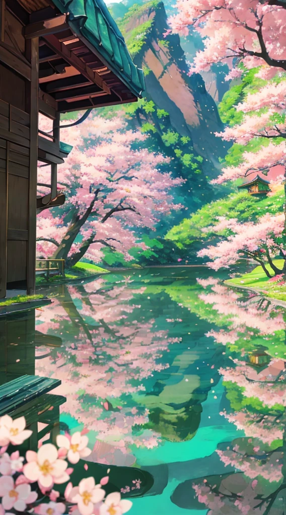 best quality,4k,8k,highres,masterpiece:1.2,ultra-detailed,realistic:1.37,A beautiful mountain scenery in Ghibli style,Japanese landscape,Ghibli-inspired illustration,vibrant colors,fantastical atmosphere,misty mountains,flowing rivers,winding paths,lush greenery,whimsical architecture,traditional Japanese houses,hidden shrines,hanging torii gates,floating lanterns,delicate cherry blossom trees,gentle breezes,soft sunlight,ethereal beauty,serene tranquility,dreamlike ambiance,Catbus,spirited characters,flying creatures,playful elements,enchanted world,lively animations,magical adventure,nostalgic charm,incorporates intricate details,filled with wonder and enchantment