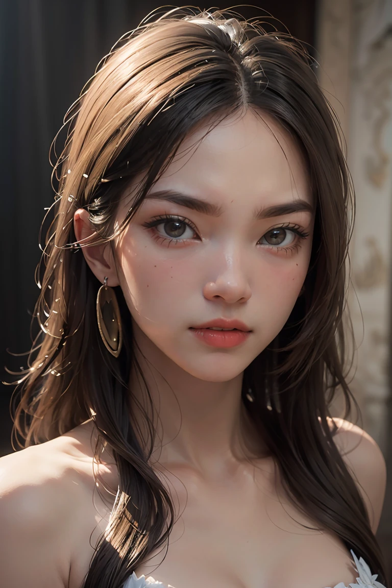 Ultra Detailed Beautiful Girl, with Fierce Lioness, Cinematic, Cinematic Light, Realistic, 3d Rendering, Highly Detailed Face, Highly Detailed, Realistic Appearance, Lifelike, Realistic Girl, Highly Detailed Hair
