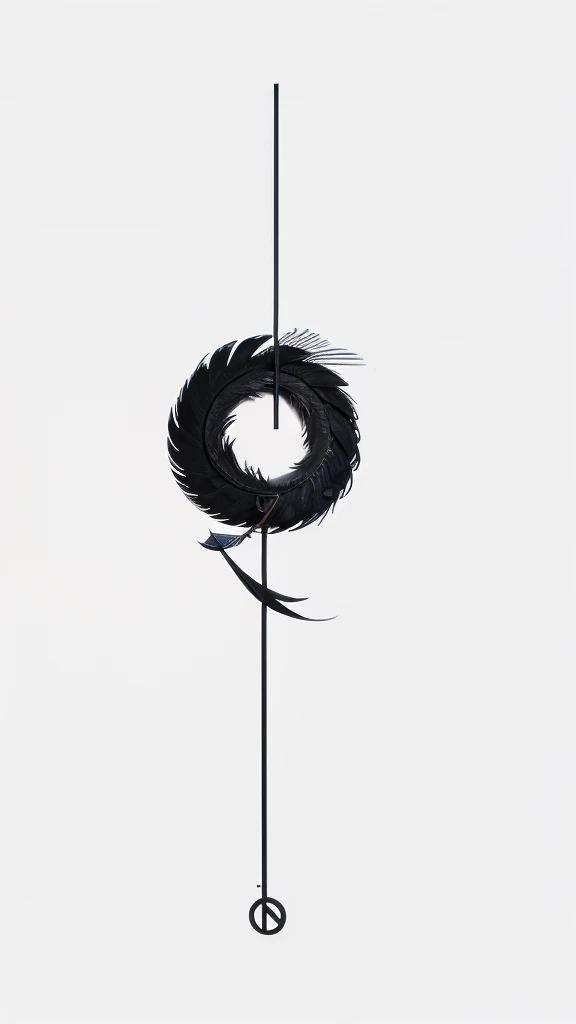A minimal, modern, simple, cinematic logo design for the brand “Penamemoria". Create a modern, minimalistic, high-quality, masterpiece, fantastic, poetic feather that symbolizes dreams and stories.