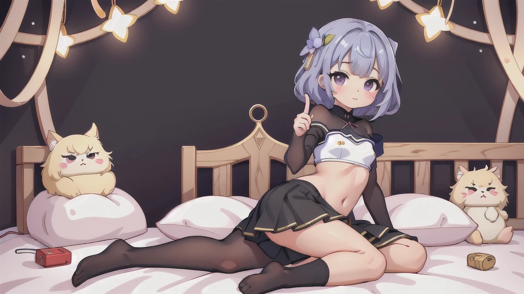 Super high quality by the god of art, super detailed, High resolution, G-Wise Style, anime moe art style, best anime 8k konachan wallpaper, pixiv contest winner, perfect anatomy,break,(sitting on the bedいる女の子の絵を描いてください ),break, surreal high school girl, (alone,upon,,13 years:1.3),All limbs, full finger,, androgynous charm, (very short hair), hair is dirty, flat chest, small ass, between legs, small eyes,beautiful detailed black eyes, Well-proportioned iris and pupils, High resolution detailed hair, , skirt, sexy, sitting on the bed, break,super detailed細なスキン, Best lighting by famous artists, 8K,cute illustration.