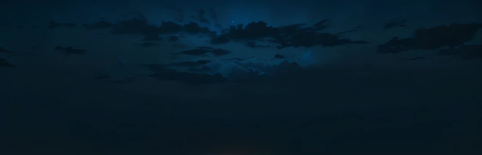 night sky with lots of clouds