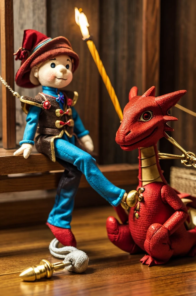 dragon, toy, marionette, 