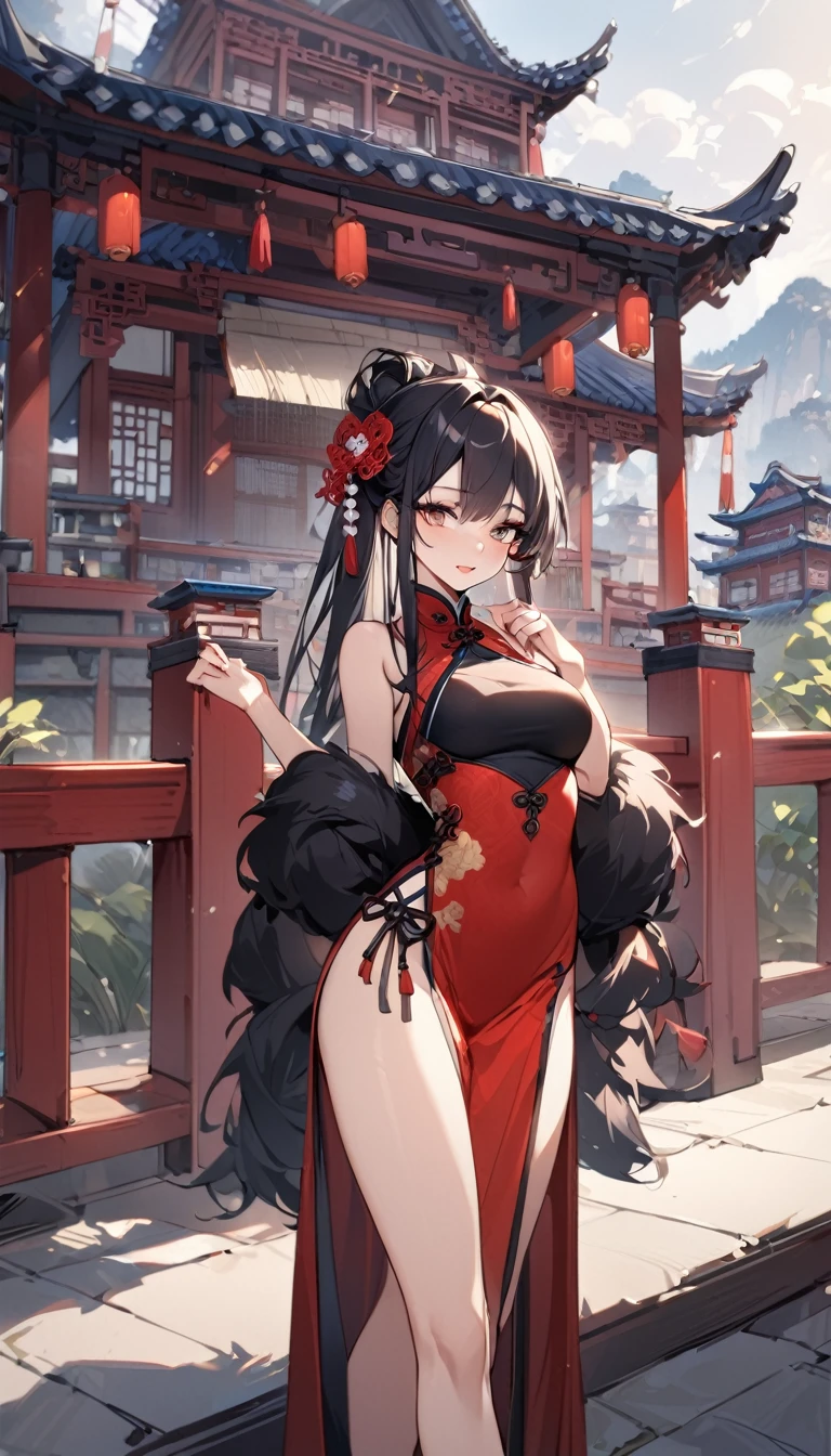 (Highest quality),Chinese Beauty,Chinese Dress,Chinese historical buildings