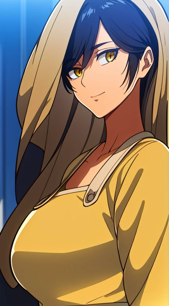 Carla Yeager innocent happy look,(day:1.7), a city with a lot of buildings and a sky background with clouds in the background and a blue sky, architecture,
Standing at attention, at the roof,
Yellow Shirt,collarbone, long sleeves,White apron,
black Hair, brown eyes, Bangs, single braid,
1 girl, 20yo,Young female,Beautiful Finger,Beautiful long legs,Beautiful body,Beautiful Nose,Beautiful character design, perfect eyes, perfect face,expressive eyes,
looking at viewer, in the center of the image,(Upper_body),(close-Up),(Focus on her face),
official art,extremely detailed CG unity 8k wallpaper, perfect lighting,Colorful, Bright_Front_face_Lighting,shiny skin,
(masterpiece:1.0),(best_quality:1.0), ultra high res,4K,ultra-detailed,
photography, 8K, HDR, highres, absurdres:1.2, Kodak portra 400, film grain, blurry background, bokeh:1.2, lens flare, (vibrant_color:1.2)
(Beautiful,large_Breasts:1.4), (beautiful_face:1.5),(narrow_waist),