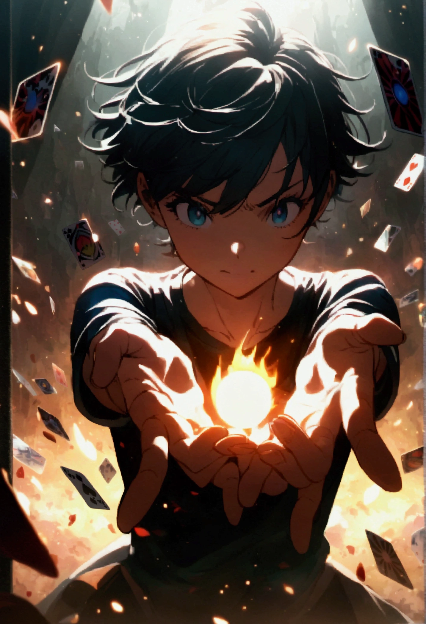 Line comic style，Highlight Pokémon game cards