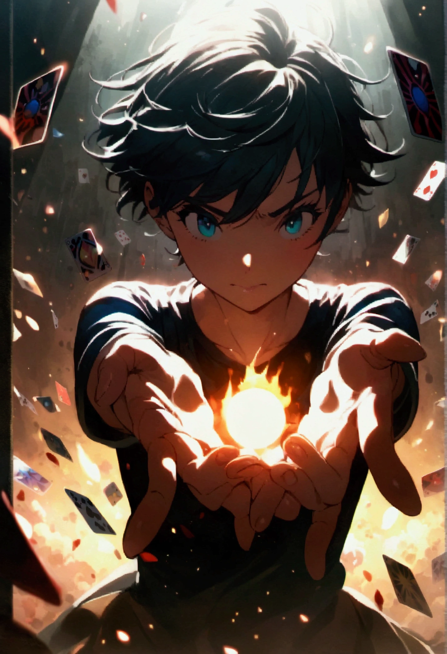 Line comic style,Highlight Pokémon game cards