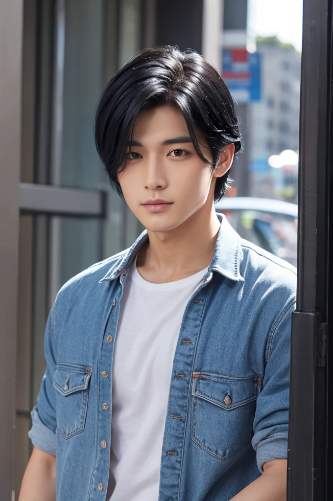 good looking male Black Hair