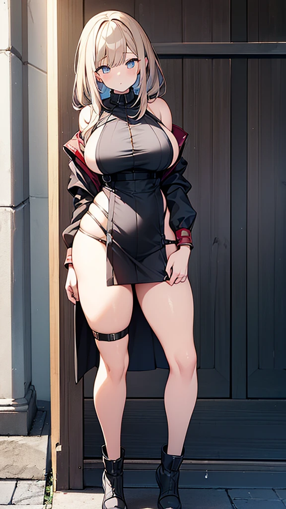 Full body image, フロント, One girl, 18-year-old, Mix 4, (32k, RAW Photos, Highest quality, masterpiece:1.2), (Anime-like, photoAnime-like:1.37), cute, ミニスカートのドレス, night, rain, Humidity, Professional Lighting, Photon Mapping, Radio City, Physically Based Rendering, Super Resolution, (Big Breasts:1.2), {{The biological weapon that had preyed on the younger sister took her place and reunited with the older brother.}}, Girl Skull, whole body, NSFW