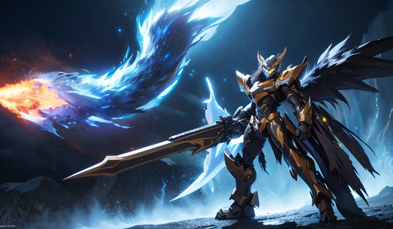 Wolf Digimon Black Male Weapon Handheld Concept Art Fantasy, Elemental fire, Skill Firepower