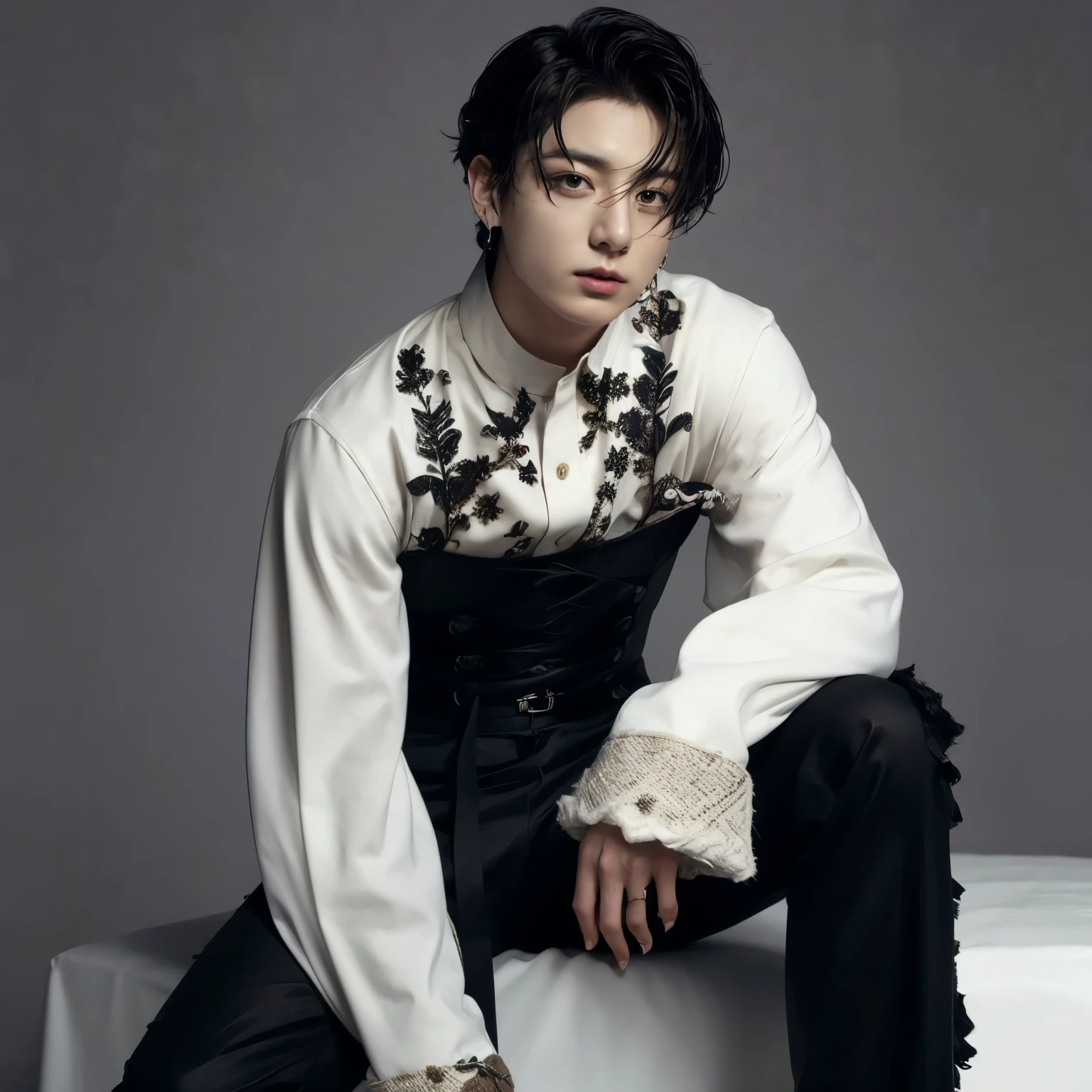 Jeon Jungkook long curly hair