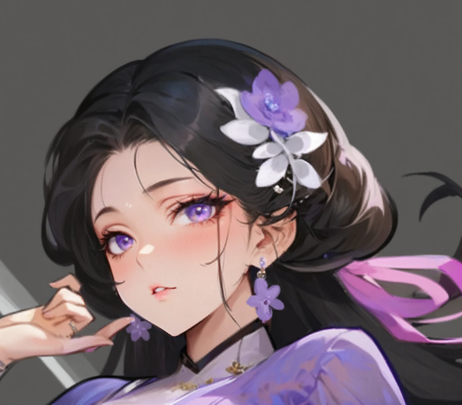 ,Miss,Purple Eyes,high resolution,