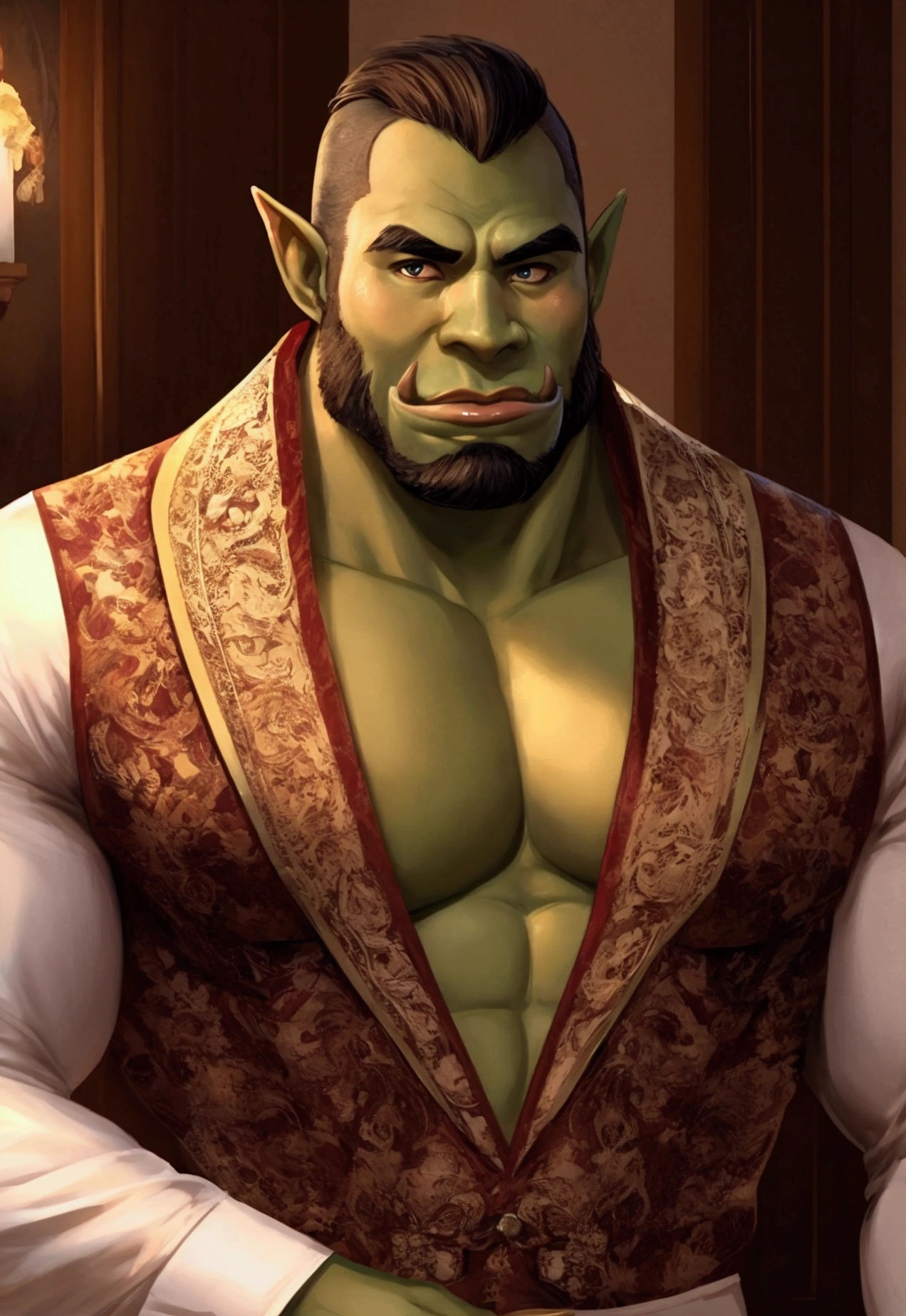 Wolf furry orc muscle mature male gay