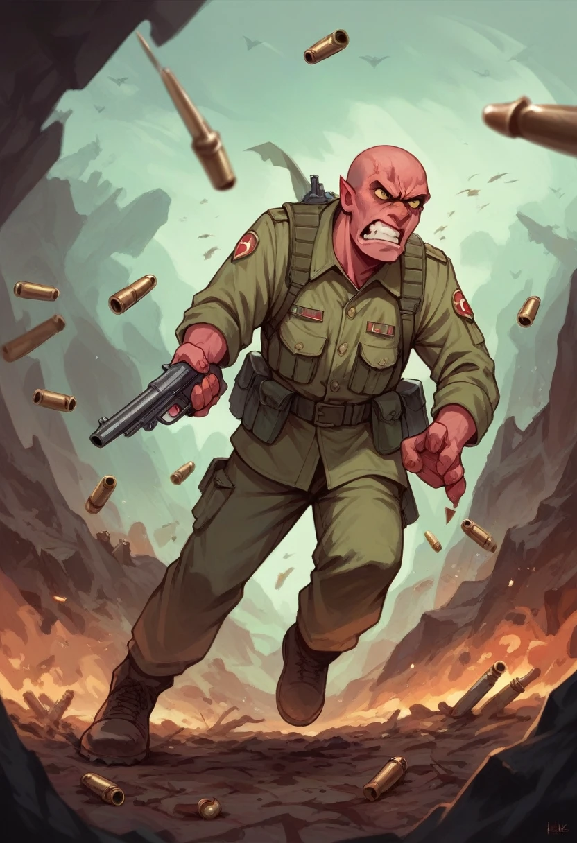 war, soldier, hell, angry, bullet, gun, devil