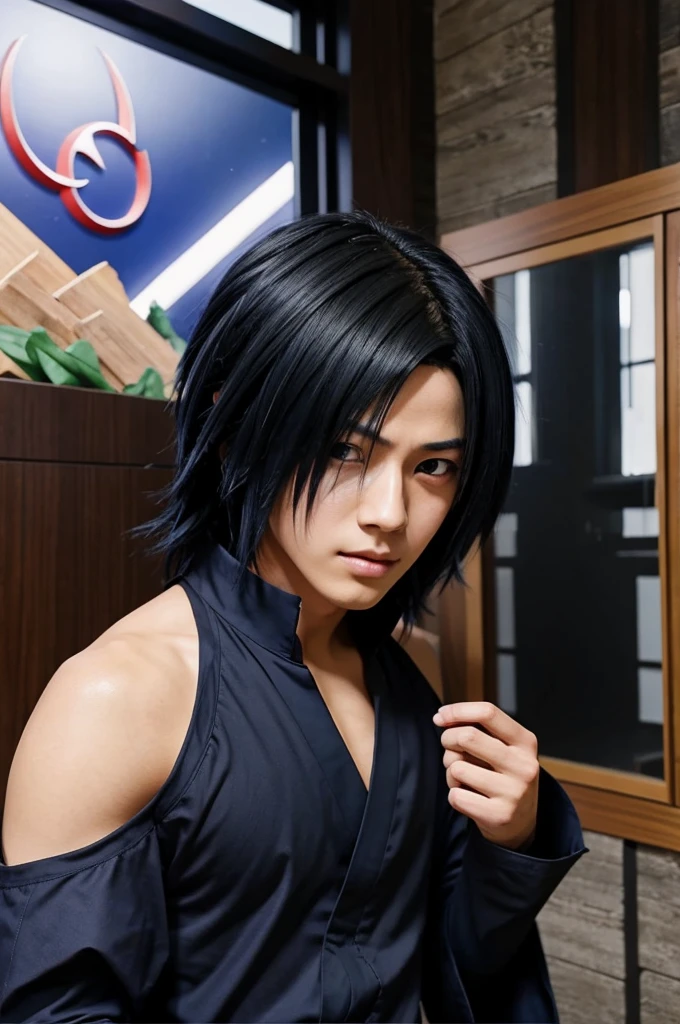 Sasuke uchiha playing games