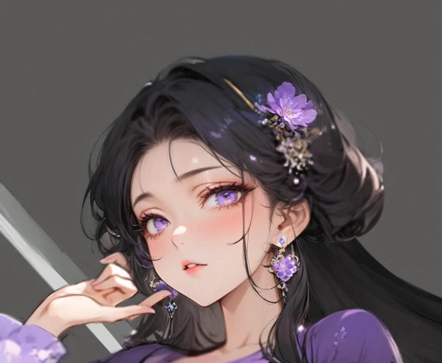 ,Miss,Purple Eyes,high resolution,