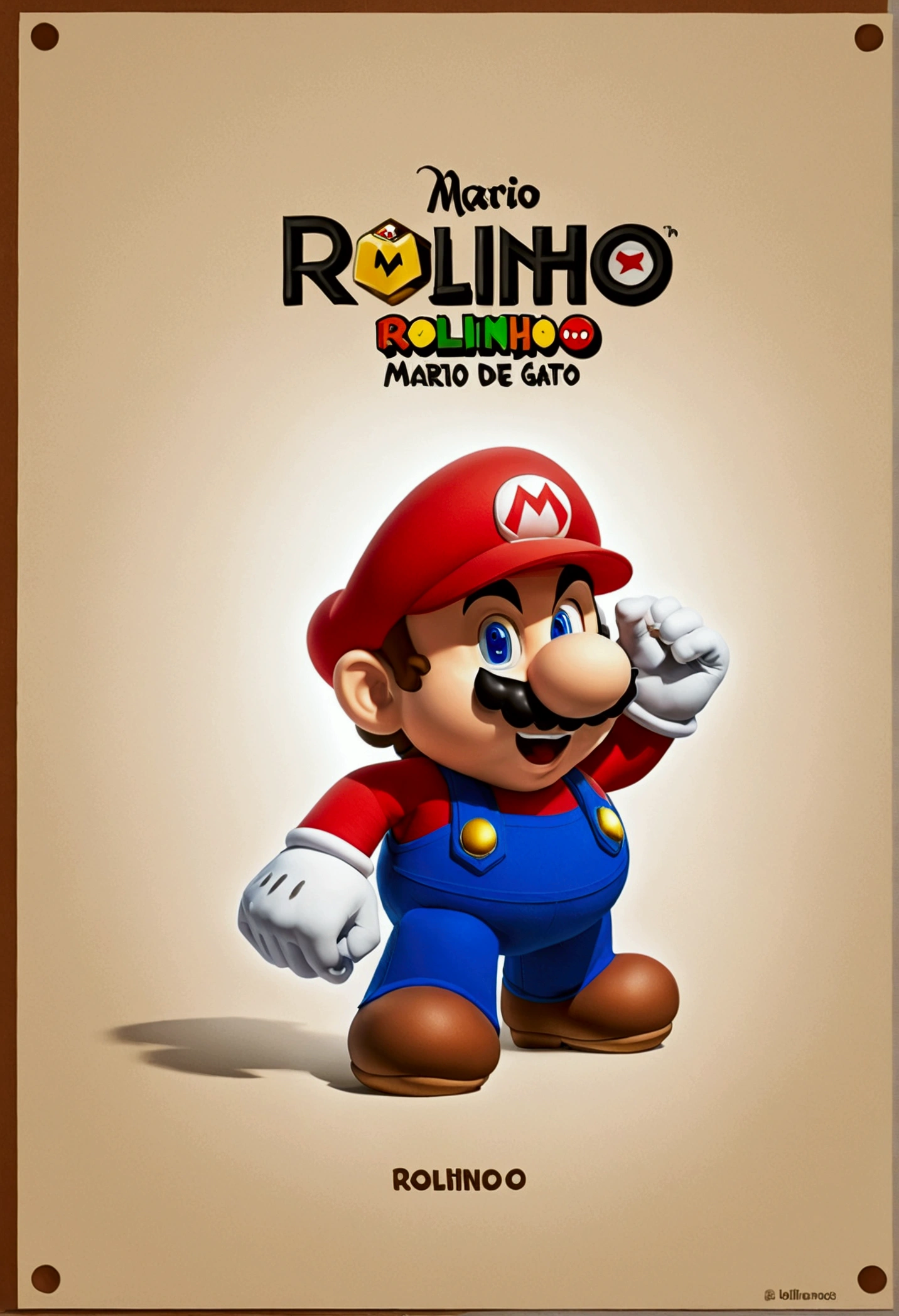 Create the name Rolinho De Gato with elements from Mario Bros