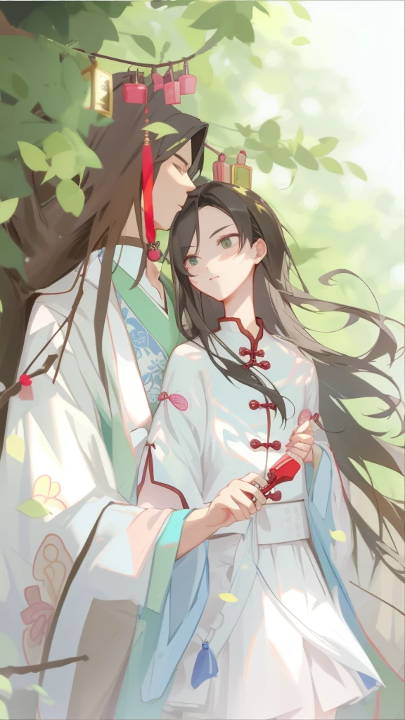 The tree,Men and women hang love locks under the tree on Chinese Valentine's Day,Anime Couples Night in Chinese Cities, Guvitz-style artwork, Guvitz, author:Yang J, author:Shitao, author:Ye Xin, Popular on cgstation, Wing Wall and Shurak, Guweiz in Pixiv ArtStation, like, WLOP 和 Sakimichan,Anime couple in Hanfu hugging under the lanterns on the tree, author:Yang J, Long flowing hair and robes, Guvitz, Guvitz-style artwork, WLOP 和 Sakimichan, Cute couple, author:Li Song, Popular on cgstation, author:Ye Xin, Chinese, Wing Wall and Shurak, author:Chen Lin