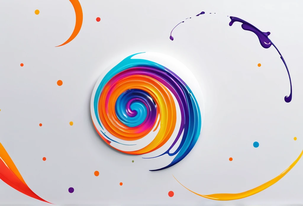 Circle-shaped logo for nail salons
Logo with full moon motif
The full moon is strewn with orangenails
a close up of a colorful design with a number on it, behance art, octane 8, painted with colour on white, adobe illustrator art, cinema 4d colorful render, official artwork, colourful artwork, multicolored vector art, archan nair, colourful digital art, official illustration, colorful swirls of paint, promotional artwork, trend in behance hd