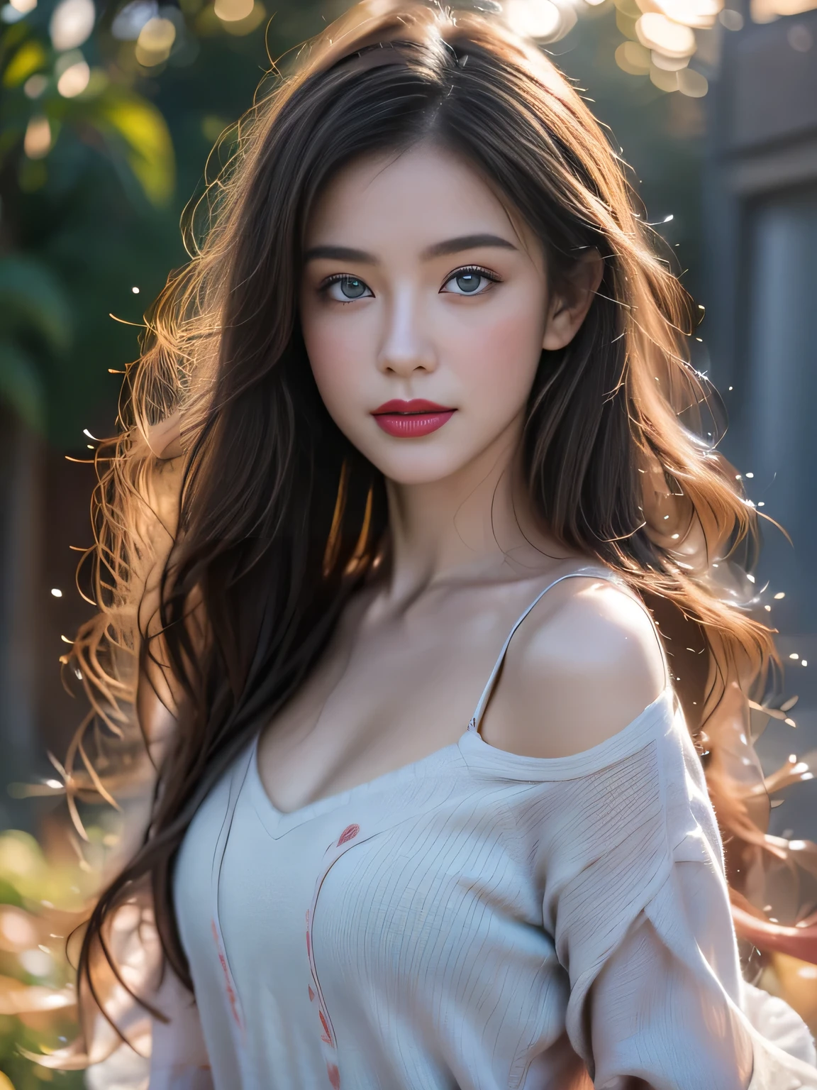 high quality, best quality, Reality, RAW photos, Practical, Ultra-realistic 8K CG, Ultra Detailed, HD, masterpiece, 1 girl, 18 years old, Female beautiful face, Soft face, elegant, Long hair, blue eyes, Light blue eyes, close up, Intricate details, Detailed texture, Fine details, front , Female natural body, Sexy, Very beautiful young female face,