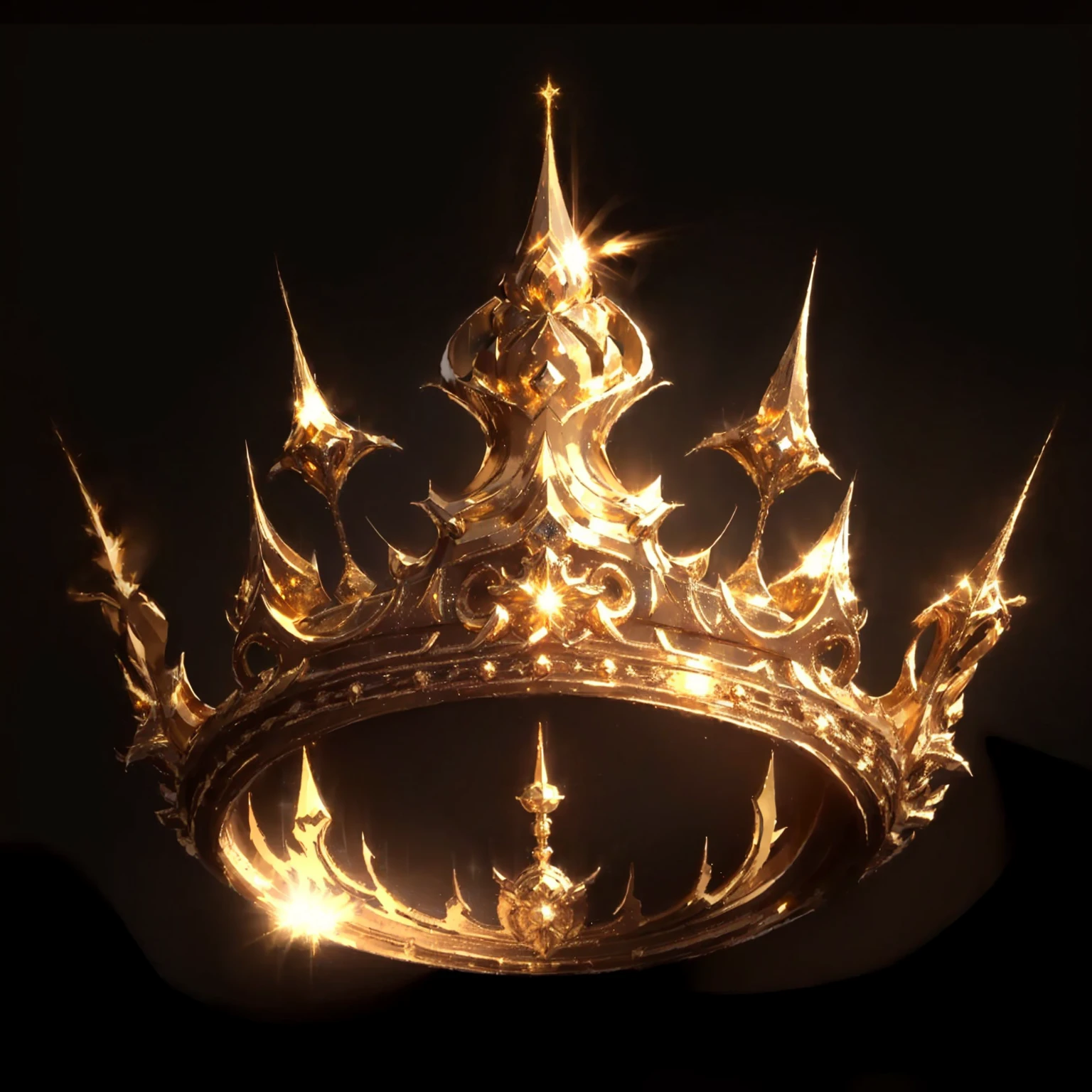 a close up of a crown with a glowing crown on it, holy flame crown spell, crown of fire, golden crown, gold crown, crown, resembling a crown, gold crown and filaments, intricate gold crown, floating crown, crown of (White laser), crowned, ornate gold crown, crown!!!!!!, the crown is very high, royal crown