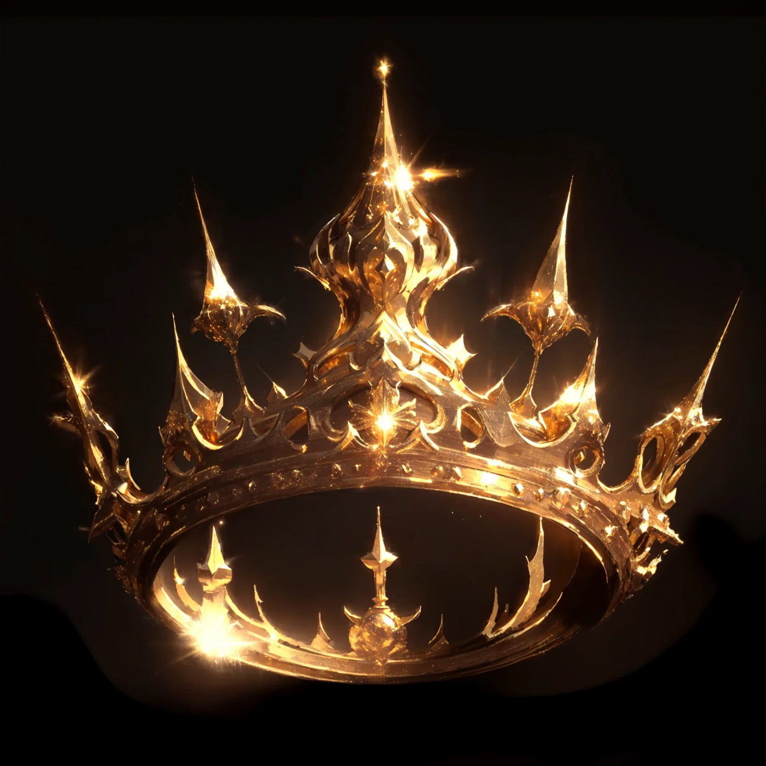 a close up of a crown with a glowing crown on it, holy flame crown spell, crown of fire, golden crown, gold crown, crown, resembling a crown, gold crown and filaments, intricate gold crown, floating crown, crown of (White laser), crowned, ornate gold crown, crown!!!!!!, the crown is very high, royal crown