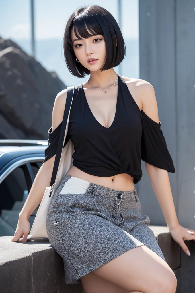 Goddess with short black hairGoddess with short black hair