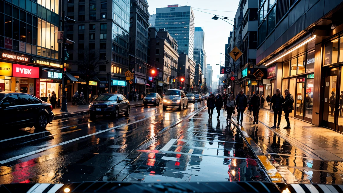 8k、Tabletop、RAW Photos、Highest quality、Real、非常に詳細なCG Unity 8k壁紙、Depth of written border、Cinematic Light、Lens flare、Ray Tracing、Rainy street corner、