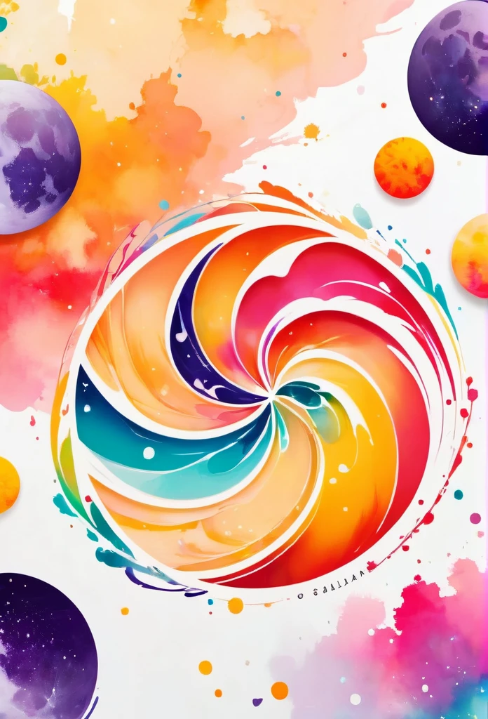 Circle-shaped logo for nail salons
Logo with full moon motif
The full moon is strewn with orangenails
a close up of design with a number on it, behance art, octane 8, painted with colour on white, adobe illustrator art, cinema 4d colorful render, official artwork, colourful artwork, multicolored vector art, archan nair, colourful digital art, official illustration, colorful swirls of paint, promotional artwork, trend in behance hd