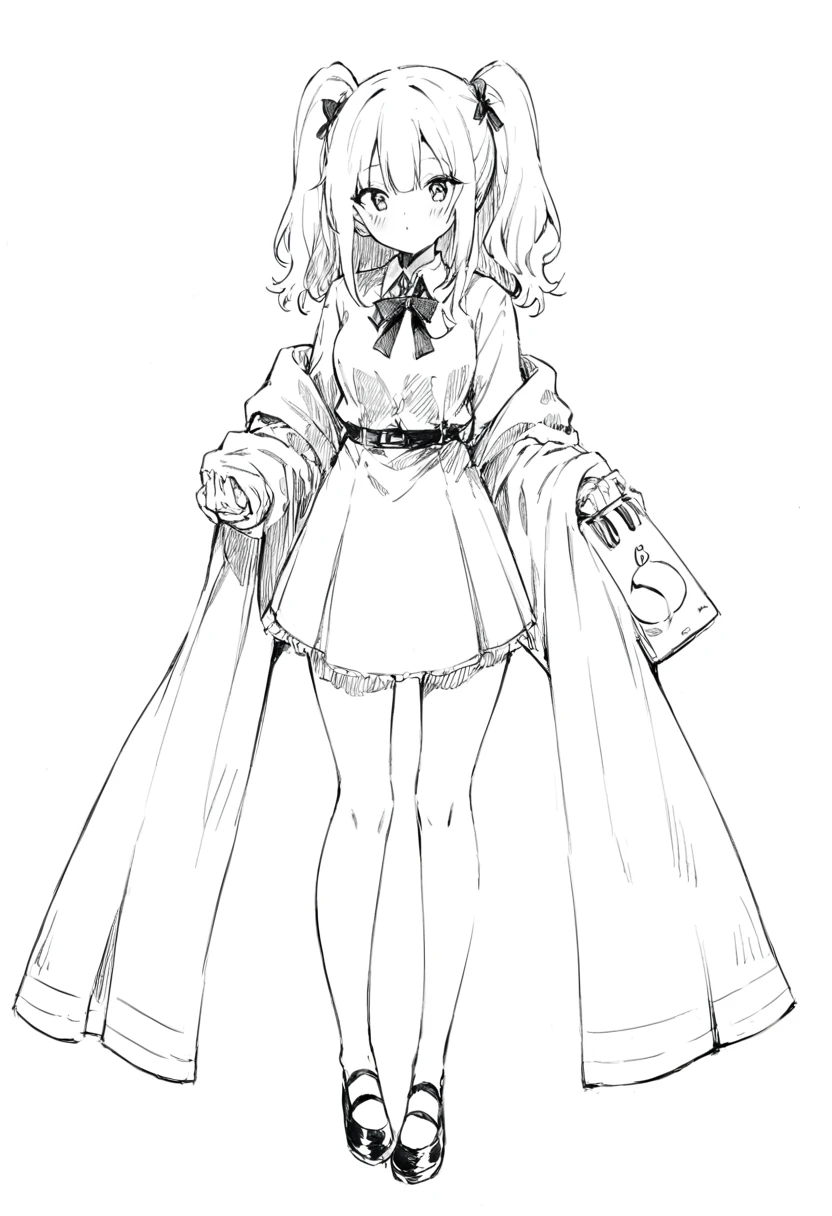 score_9, score_8_up, score_7_up, score_6_up, sketch, sp1t, monochrome, Hyper detailed hatching, full body image, monochrome,best quality, high resolution, clean background, high contrast, 1 girl, monochrome, hyper detailed hatching shading,