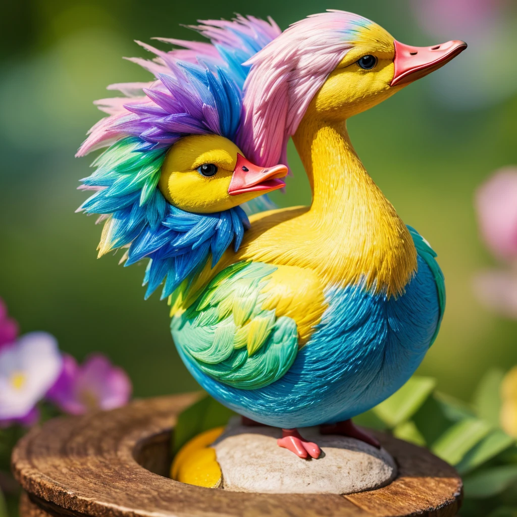 a cute duckling wearing glasses sitting on top of a unicorn, detailed facial features, intricate details, soft pastel colors, dreamlike, whimsical, fantasy, magical, cute, adorable, (best quality,4k,8k,highres,masterpiece:1.2),ultra-detailed,(realistic,photorealistic,photo-realistic:1.37),HDR,UHD,studio lighting,ultra-fine painting,sharp focus,physically-based rendering,extreme detail description,professional,vivid colors,bokeh