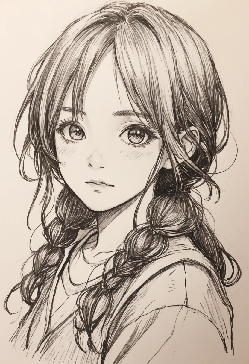 score_9, score_8_up, score_7_up, score_6_up, sketch, sp1t, monochrome, Hyper detailed hatching, monochrome,best quality, high resolution, clean background, high contrast, 1 girl, monochrome, hyper detailed hatching shading, uppert body sketch