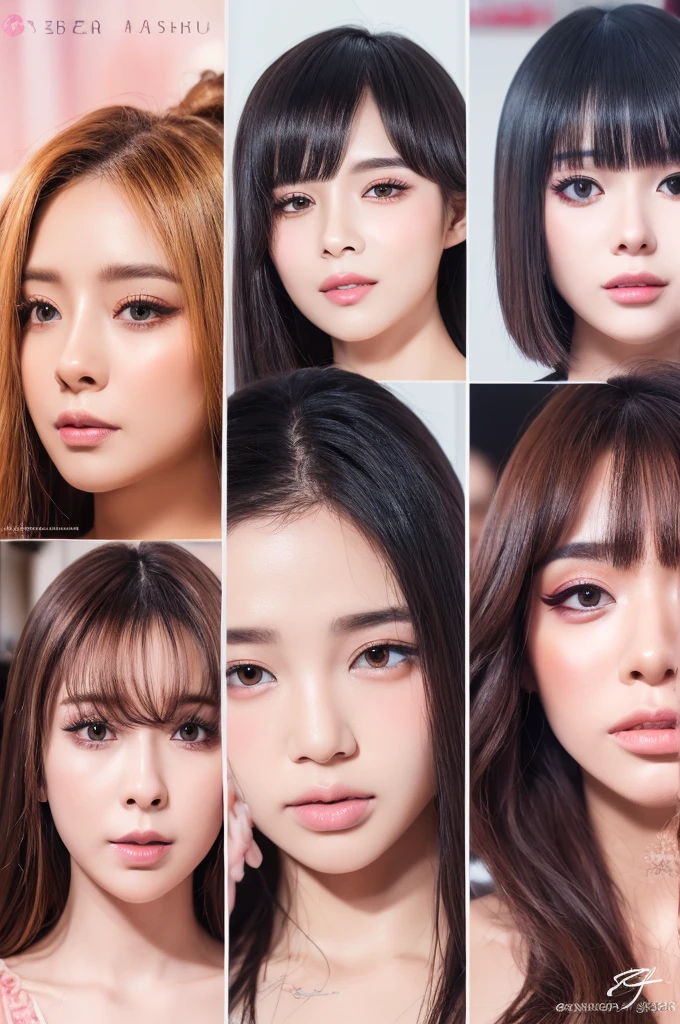multiple faces, deformed features, distorted eyes, unnatural skin, excessive makeup, low quality, blurry image, noise, grain, text, watermark, signature, cut-off head, multiple people, anime style, cartoon style