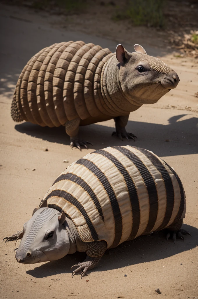 Create a dead armadillo