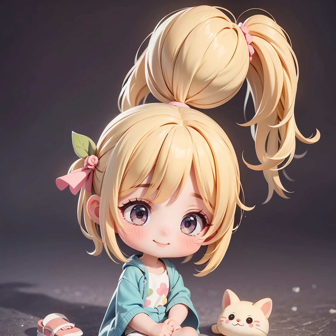  Super Chibi Character：1.8、Wearing cute sandals、background：Everything is simple、Blonde Hair、Cute 7  girl、Random cute outfits、Short legs、Strappy sandals、Super happy smile：1.8、I fell down、I fell down、I fell down、I fell down、I fell down、I fell down、I fell down、