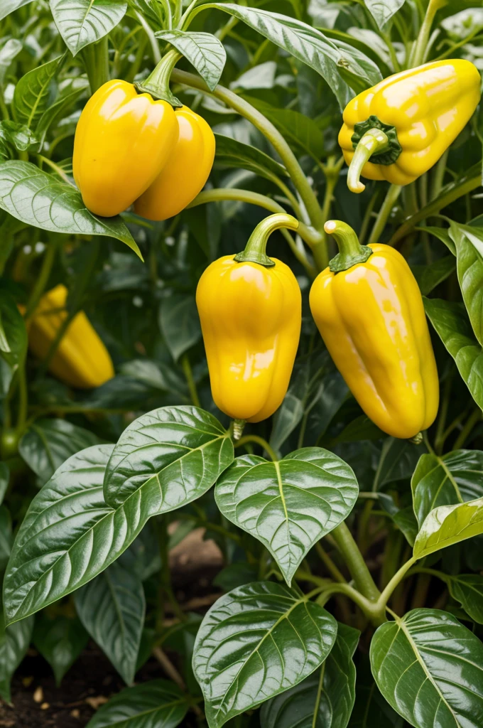 Energy through photosynthesis of the yellow pepper plant being measured with a multimeter