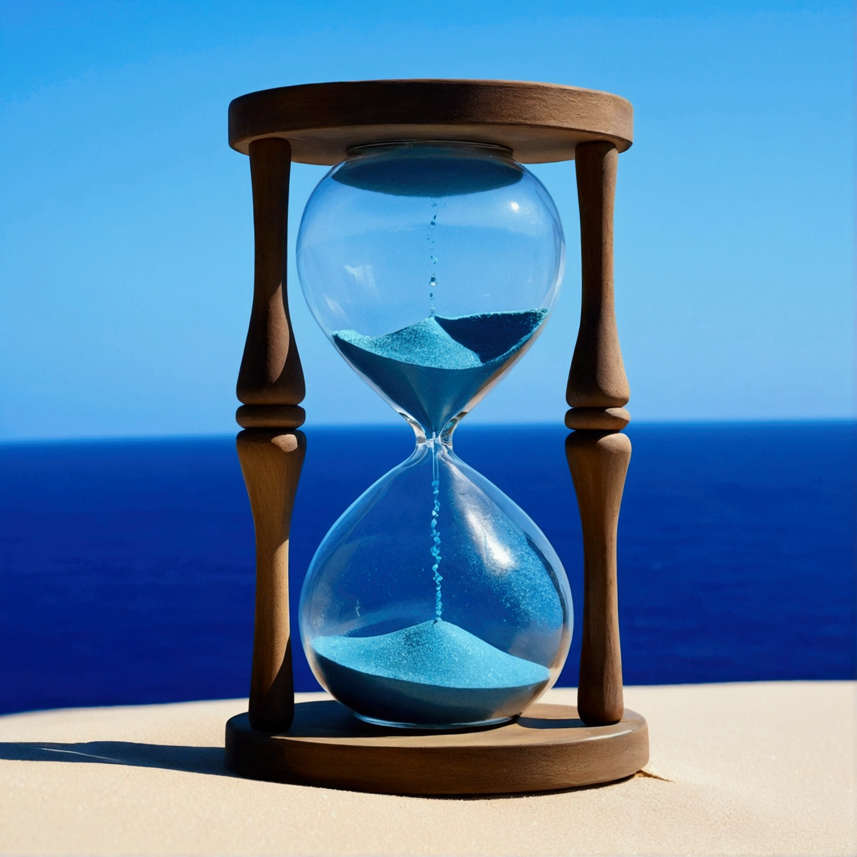 hourglass, hourglass, old, Blue Sand、Clear blue sky、blue sea、alchemy, alchemy師, secret、tears