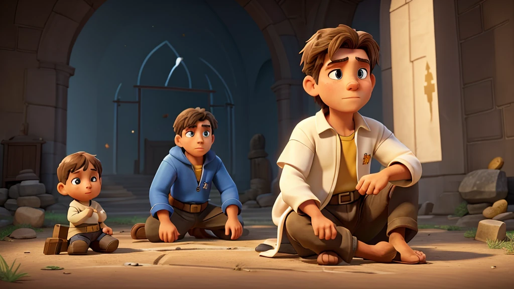 Central Image:
Paul in two moments: Stalker: Severe expression, dark clothes, frown, holding stones/swords (symbolizing persecution).
Apostle: Serene face, white/clear robes, hands in prayer position, divine light around (symbolizing faith). Close up in Paul: Tears in the eyes, representing repentance and conversion. Stylized illustration: conveying the timelessness of history. Additional Elements: Rays of light (divine revelation). Scenes: Paul falling off his horse on the road to Damascus (conversion).
Color Combinations: Vibrant colors: Yellow, orange and blue to catch the eye and convey Paul's epic journey.