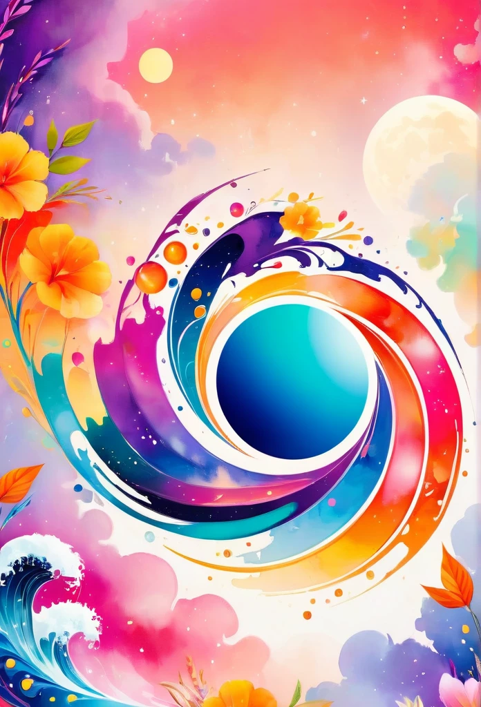 Circle-shaped logo for nail salons
Logo with full moon motif
The full moon is strewn with orangenails
a close up of design with a number on it, behance art, octane 8, painted with colour on white, adobe illustrator art, cinema 4d colorful render, official artwork, colourful artwork, multicolored vector art, archan nair, colourful digital art, official illustration, colorful swirls of paint, promotional artwork, trend in behance hd