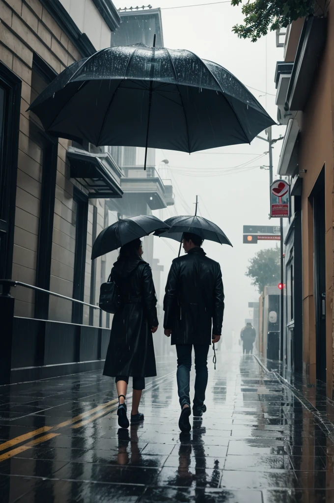 A day of walking in the rain