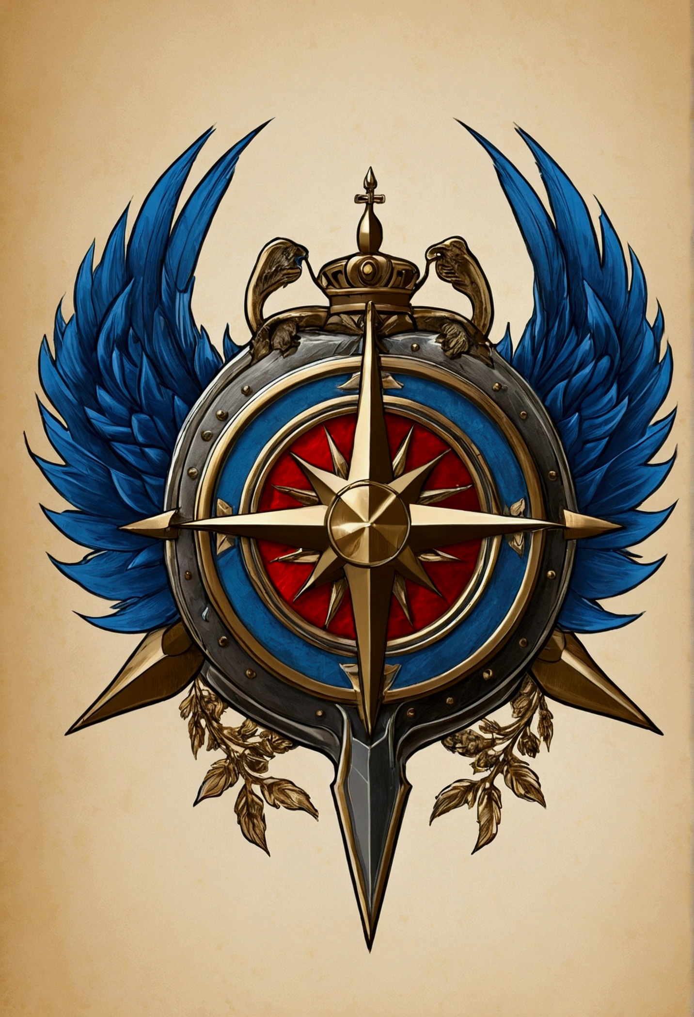 Draft of the cover of the emblem collection, current, high quality