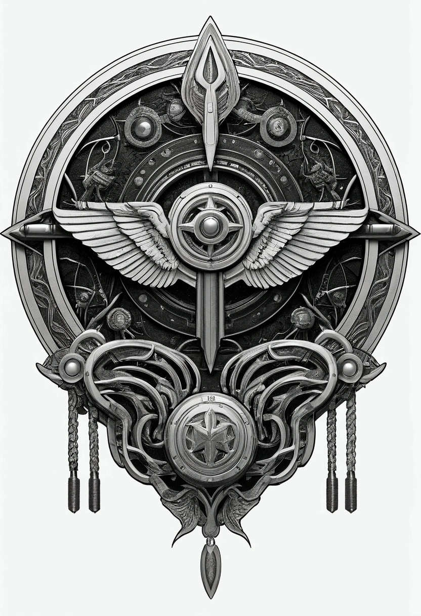 Draft of the cover of the emblem collection, current, high quality