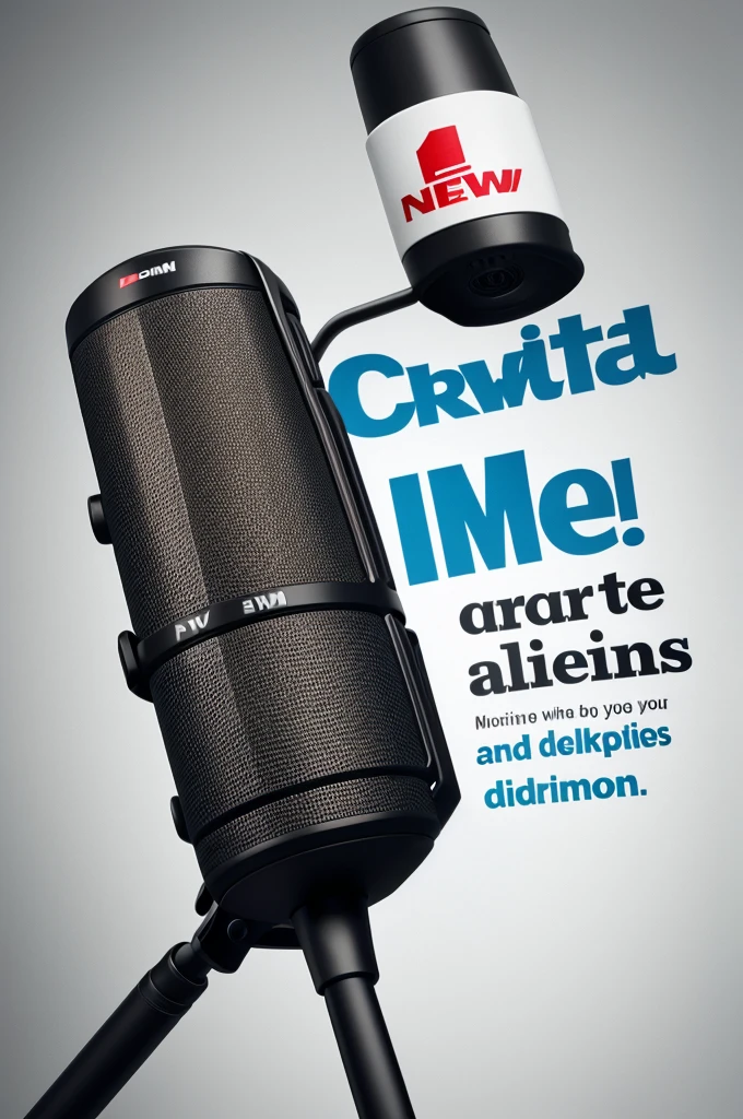 Create a graphic design of news mic