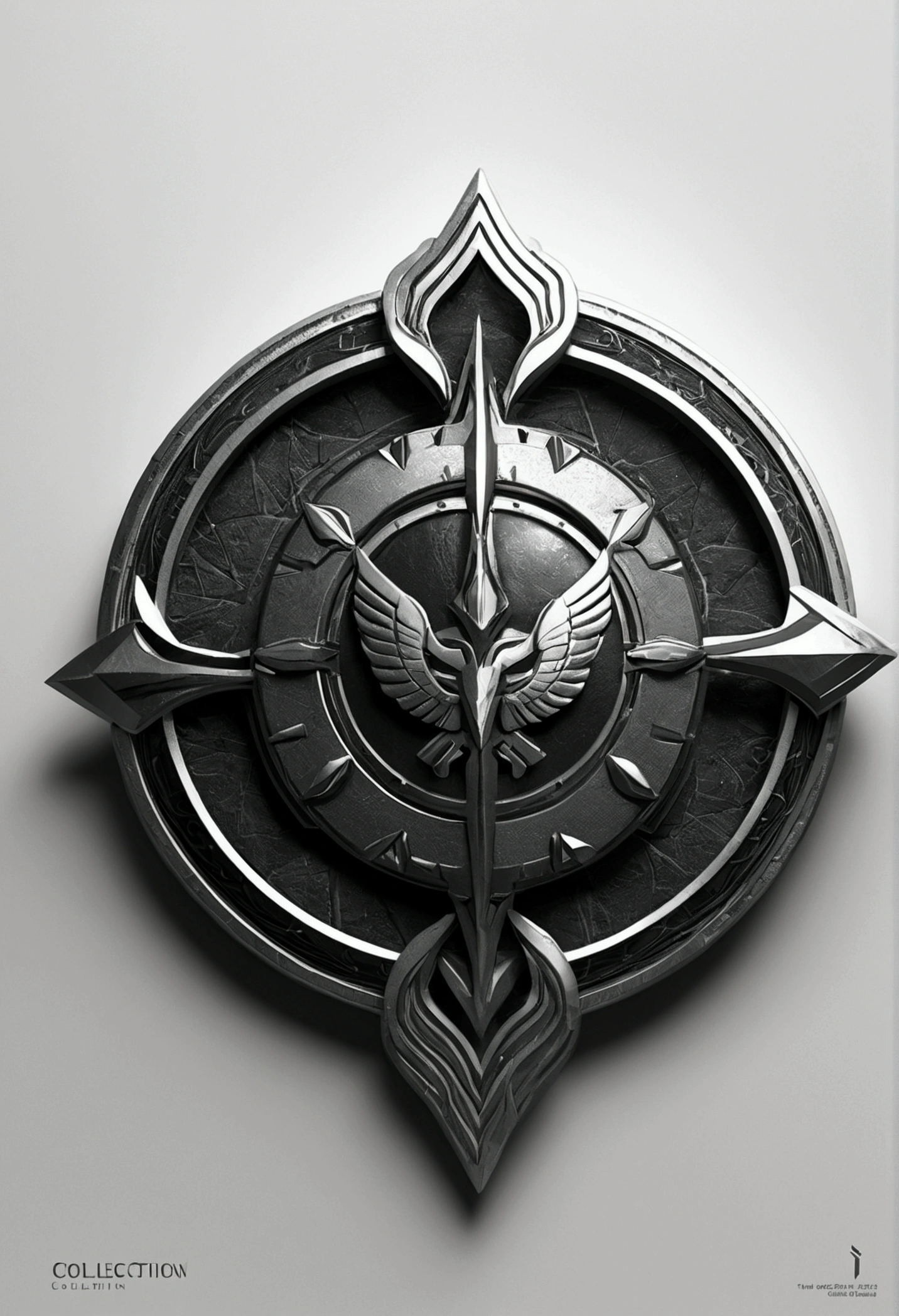 Draft of the cover of the emblem collection, current, high quality