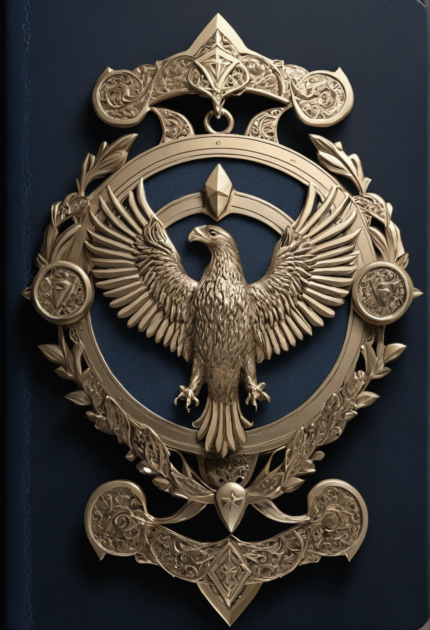 Draft of the cover of the emblem collection, current, high quality